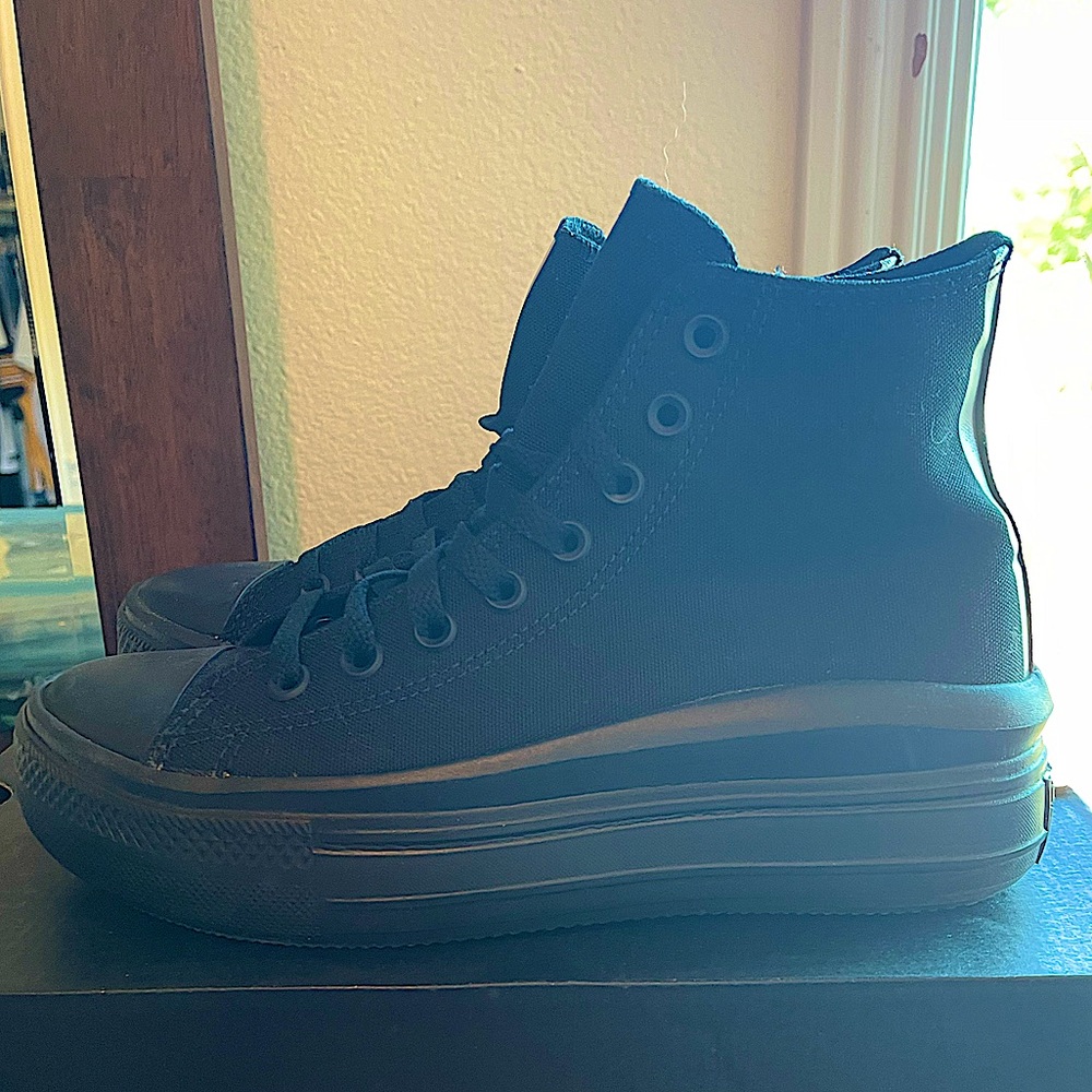 Converse Chuck Taylor All Star Move  Women's Black High Top Shoes